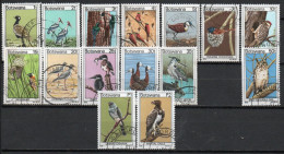 Delcampe - BOTSWANA / Oblitérés / Used / 1978 - Série Courante / Oiseaux (-2 Série Presque Complète) - Botswana (1966-...)