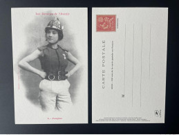 France 2022 Stationery 150 Ans Carte Postale Entier Ganzsache Salon Paris Philex Mouchon Sapeur Pompier Femme Feuerwehr - 1900-02 Mouchon