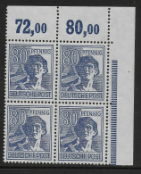 MiNr. 957 P, Eckrand Block, Postfrisch, ** - Postfris