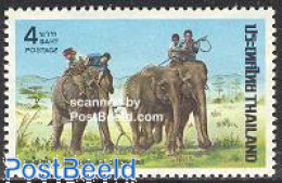 Thailand 1974 Elephants 1v, Mint NH, Nature - Elephants - Tailandia