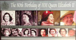 British Antarctic Territory BAT 2006 Queen’s 80th Birthday Minisheet MNH - Neufs