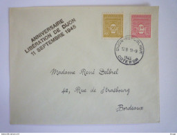 2024 - 4218  ANNIVERSAIRE  LIBERATION DE DIJON  11 SEPT  1945  -  CACHET  DIJON-REPUBLIQUE  1945    XXX - 1944-45 Arc De Triomphe
