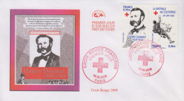 Enveloppe  FDC  1er  Jour   FRANCE    CROIX   ROUGE    2009 - 2000-2009