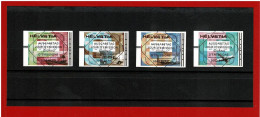 2001 - Y&T N° 16/19 - MI AT 11/14 - NEUFS** - OBLITERES JOUR D'EMISSION - TRANSPORTS POSTAUX -  COTE Y&T : 7.00 Euros - Automatenmarken