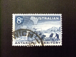 45 AUSTRALIAN TERRITORIO ANTÁRTICO AUSTRALIANO 1959 / TRACTOR WEAZEL  Y MAPA De ANTÁRTIDA / YVERT 3 FU - Used Stamps