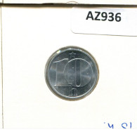 10 HALERU 1990 CHECOSLOVAQUIA CZECHOESLOVAQUIA SLOVAKIA Moneda #AZ936.E.A - Cecoslovacchia