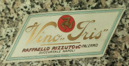 Bm Etichetta Pubblicitaria  Vino Tris Raffaello Rizzuto Palermo Succ Di Napoli - Autres & Non Classés