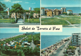 Delcampe - Torrette Di Fano (Pesaro) Vedute Camping Torrette E Scorci Panoramici, Panoramic Views, Blocco/lot 2 Cartoline - Fano