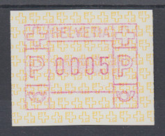 Schweiz 1990, FRAMA-ATM Postembleme Gelb,  Mi-Nr. 4 ** - Automatenmarken