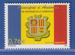Andorra Span. 2003 Mi.-Nr. 300 10 Jahre Verfassung, Landeswappen ** / MNH - Other & Unclassified
