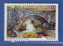 Andorra Span. 2003 Mi.-Nr. 299 Natursteinbrücke, Sassanat ** / MNH - Other & Unclassified