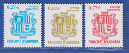 Andorra Span. 2004 Mi.-Nr. 307-09 Freimarken: Landeswappen ** / MNH - Other & Unclassified