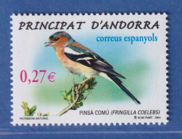 Andorra Span. 2004 Mi.-Nr. 313 Vögel, Buchfink ** / MNH - Other & Unclassified