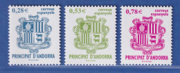 Andorra Span. 2005 Mi.-Nr. 319-21 Freimarken: Landeswappen ** / MNH - Other & Unclassified