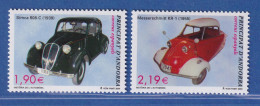 Andorra Span. 2004 Mi.-Nr. 314-15 Simca 508-C, Messerschmitt KR-1 ** / MNH - Other & Unclassified