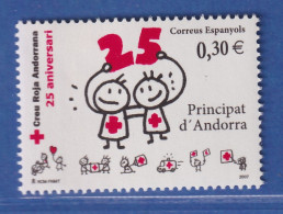 Andorra Span. 2007 Mi.-Nr. 345 Rotkreuzschwestern Mit Zahl 25 ** / MNH - Other & Unclassified