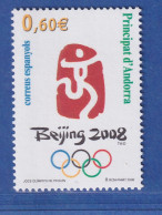 Andorra Span. 2008 Mi.-Nr. 353 Olympische Sommerspiele, Peking, Emblem ** / MNH - Other & Unclassified