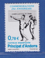 Andorra Span. 2008 Mi.-Nr. 351 Gesellsch. D. Wissenschaften Mann U. Frau ** /MNH - Other & Unclassified