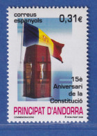Andorra Span. 2008 Mi.-Nr. 349 15 Jahre Verfassung ** / MNH - Other & Unclassified