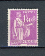 FRANCE -  TYPE PAIX - N° Yvert 371* - 1932-39 Paix
