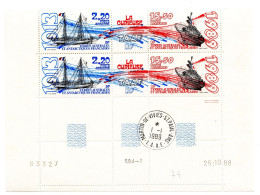 T.A.A.F. - PA N°106A - LA CURIEUSE - PAIRE DE TRYPTIQUES - COIN DATE 25.10.88 - OBLITEREE EN MARGE - Used Stamps