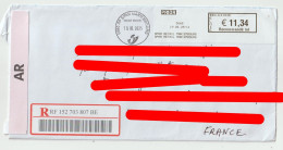 9067 Lettre Cover 2025 Machine à Affranchir 2025 Vignette D'affranchissement Recommandé SPAR MARIEMBOURG COUVIN - Briefe U. Dokumente