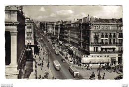 13 MARSEILLE La Canebière En 1963 Trolley BUS Car Citroën Traction Simca Ariane Coiffure Antoine De Paris Hôtel Bristol - Canebière, Stadscentrum