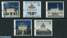 Vatican 2000 Holy Year, Automat Stamps 5v (face Value May Vary), Mint NH, History - Religion - Coat Of Arms - Churches.. - Nuovi