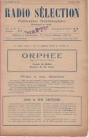 Partitions-RADIO SELECTION - ORPHEE Opéra En 3 Actes & 5 Tableaux, Paroles De Moline, Musique De Ch Gluck - Partitions Musicales Anciennes