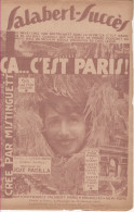 Partitions-CA...C'EST PARIS Paroles De L Boyer & J Charles, Musique De J Padilla - AZAYA & J'PENSE PAS A TOUT CA - Partitions Musicales Anciennes