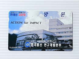 South Korea Telecom Phonecard, Korea Telecommunication Research And Development Headquarters, Set Of 1 Used Card - Corea Del Sur
