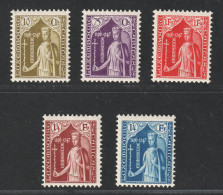Luxemburg  245-49 **  Kinderhilfe  Ermesinde Von Luxemburg, KW 100,- € - 1852 Guillaume III