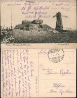 Dallgow-Döberitz Truppenübungsplatz, Mühlenberg Windmühle 1915  Gel. Feldpost - Dallgow-Döberitz