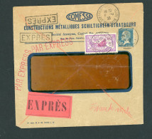Frankreich Express Brief Straßburg Nach Görlitz 1930 - Briefe U. Dokumente