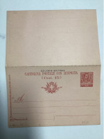 Eritrea Érythrée - Cartolina Postale Con Riposta 10 Centesimi - Carte Postale - Entier Ganzsache Stationnary - Eritrea