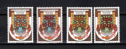 Guinea 1961 Michel 67-68a+b International Year Of Refugees Set Of 4 MNH - Rifugiati