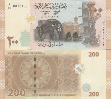 Syria 200 Pounds 2021 UNC X10 Pieces - Syrie