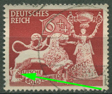 Deutsches Reich 1942 Goldschmiedekunst Mit Plattenfehler 816 F 31 Gestempelt - Errors & Oddities