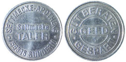 02428 GETTONE TOKEN JETON VENDING APOTHEKE SETTMECKE TALER - Sonstige & Ohne Zuordnung