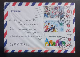 Circulated Cover, From BELGIQUE - BELGIUM  To BRAZIL 2021 - Briefe U. Dokumente