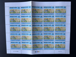 Niger 1993 Mi. 1163 Planche Sheet Jérusalem Ville Sainte Israël Al Quds Qods Capitale Palestine Al Aqsa MNH - Islam