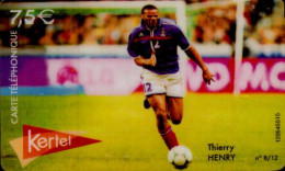 CARTE TELEPHONE   KERTEL..7,5 E...THIERRY HENRY - Altri & Non Classificati