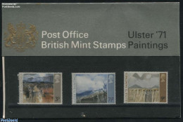 Great Britain 1971 Ulster Paintings,  Presentation Pack, Mint NH, Art - Modern Art (1850-present) - Paintings - Unused Stamps