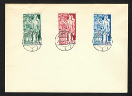Franz. Zone: Baden: Carl Schurz, #50-52, FDC - Baden
