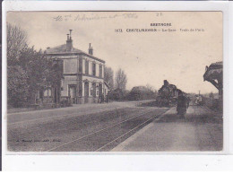 CHATELAUDREN: La Gare Train De Paris - Très Bon état - Châtelaudren