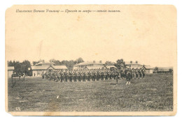 Russian Imperial St Petersburg Paul Military School Coming To Camp - Banner Moving PC - 1914-18