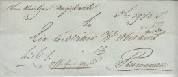 Österreich Vollständiger Vorphilabrief – 1846 – Olmütz Nach Blumenau – Mit Dekorativem Blindprägesiegel - ...-1850 Préphilatélie
