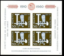 SCHWEIZ BLOCK 17 POSTFRISCH(MINT) EULEN PRO PATRIA 1960 - Hiboux & Chouettes