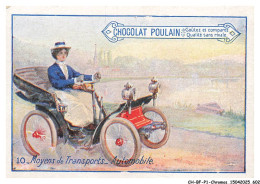 CH-BFP1-0302-CHROMOS - CHOCOLAT POULAIN - Moyens De Transports - Automobile - Poulain