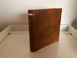 Lindner Ringbinder (18 Ringe) 1 Mal Gebraucht Leer Braun - Alben Leer